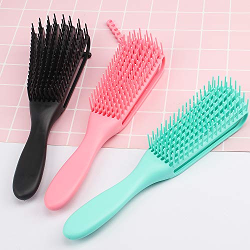 Detangling Brush for Curly Hair, WHAVEL 3 Pack Detangler Hair Brushes