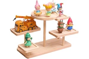Wooden Display Riser Stand, Wood Cupcake Stand, Cosmetic Cologne Perfume Organizer, Tiered Cabinet Organizer, for Cupcakes, D