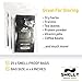 Smell Proof Bags (25 Pack) - Resealable Heat Sealable Ziplock Mylar Bag - 4x6 Inch Durable Reusable Sample Foil Bag - FDA Approved Snack Food Sample Sized Tear Resistant Pouch by Smelly Guard Bags (Black)