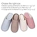 RelaxedFoot Slippers | Organic Cotton & Memory Foam | 1 Pair with Storage Bag (Medium, Red)