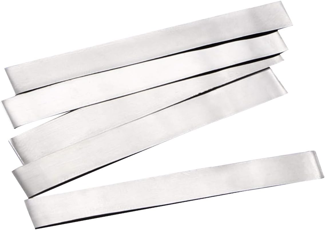 SHONAN Pure Nickel Strip 99.6% Nickel, 2 Inches Nickel Strips, 0.15x6x50mm Soldering Tabs for High Capacity 18650 Lithium Battery Pack, Li-Po, NiMh and NiCd Battery Pack and Spot Welding, 50 Pcs - - 