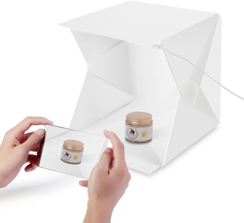Upslon Folding Portable Lightbox Mini Photo Studio Small Shooting Box Photography Lighting Tent Kit for Smartphone or DSLR Camera 24 cm x 22 cm x 23 cm