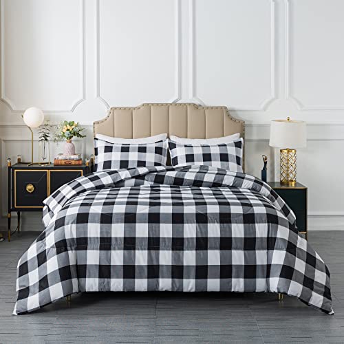 Caressma Plaid Comforter Set Full