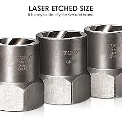 Topec 5-Piece Heavy Duty Nut Bolt Remover