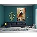 Metuu Oil Paintings, Ballet Dancer Girl Paintings Modern Home Decor Wall Art Painting Wood Inside Framed Hanging Wall Decoration Abstract Painting Ready to Hang 24x36inch