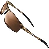 ROCKNIGHT Driving HD Polarized UV400 Protection Ultra light Al-Mg Golf Fishing Outdoor Sunglasses