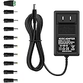 Arkare 12V 3A Power Supply Adapter 36W AC/DC Charger AC 100V-240V to DC 12V 3A for Security Camera BT Speaker GPS Webcam Micr