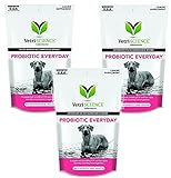 VetriScience Laboratories Probiotic Everyday for Dogs - 90 Chews Total (3 Packs with 30 Per Pack)