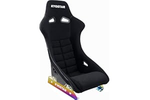 KYOSTAR Universal Neo Chrome Stainless Steel Low Seat Side Mount for Bride Recaro Sparco OMP Bucket Seat (Product display not including seats,Only seat bracket)