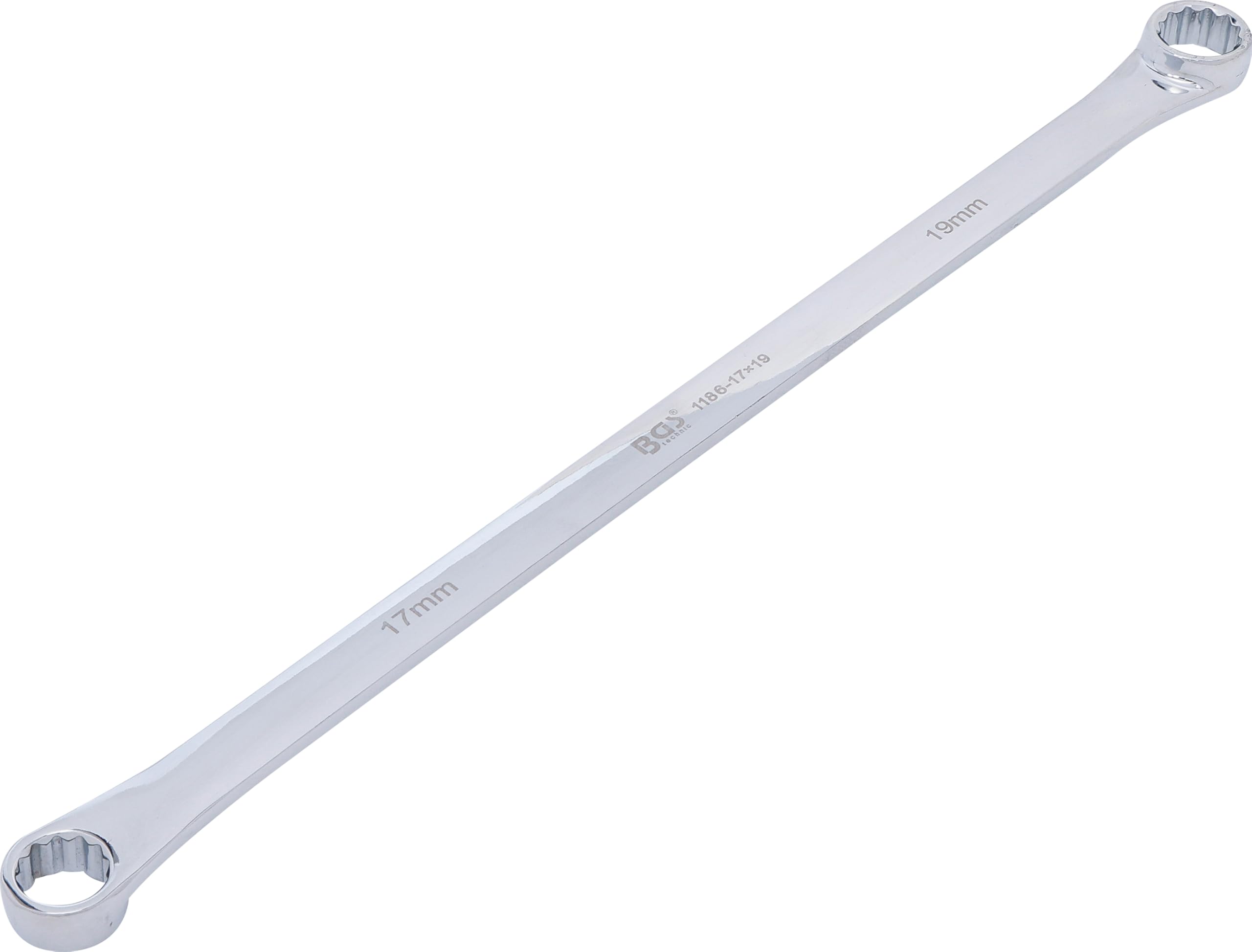 BGS 1186-17x19 | Double Ring Spanner | extra long | 17 x 19 mm