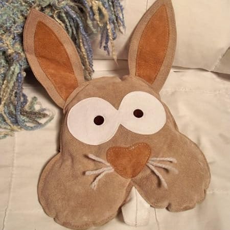 Bernie de paja con diseño de conejo y lavanda calentona/bolsa apta ...