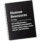 Sixrip Human Resources Definition 160 Blank Pages Spiral Notebook, Funny Notebook Gift for Human Resources HR Manager, HR Appreciation Gift, Recruiter Gift, HR Coworker Gift