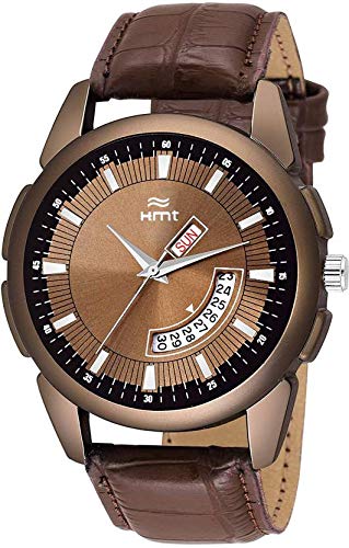 HEMT Brown Dial Day n Date Display Analog Watch HM-GR066-BRW-BRW