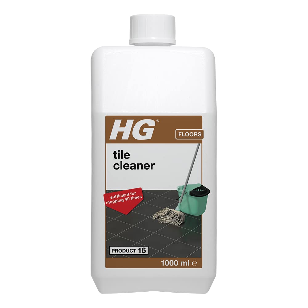 HG Tile Cleaner, Product 16, Highly Concentrated Formula for Ceramic and Natural Stone Floors, Mop or Polish for Effective Dirt Removal – 1L (184100106)
