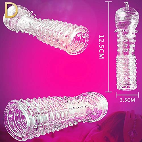 sandywident 5pcs Adult Sex Fun Elastic Rubber Reusable Condoms Adult Couples Toy Sex Extender Products Condom Sex Massager