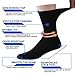Diabetic Socks for Men Women, Facool Comfortable Cotton Loose Fit Circulatory Medical Socks for Diabetes, Circulation, Swollen Feet, Neuropathy, Edema, Pregancy, 6 Pairs Black L