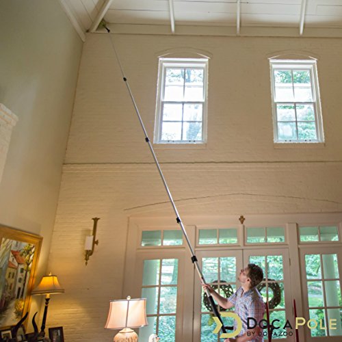 DocaPole 36 Foot Reach Dusting Kit with 730 Ft Extension Pole Includes 3 Duster Attachments