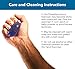 THERABAND Hand Exerciser, Ball For Hand, Wrist, Finger, Forearm, Grip Strengthening & Therapy, Squeeze Ball to Increase Hand Flexibility & Relieve Joint Pain, Blue, Firm