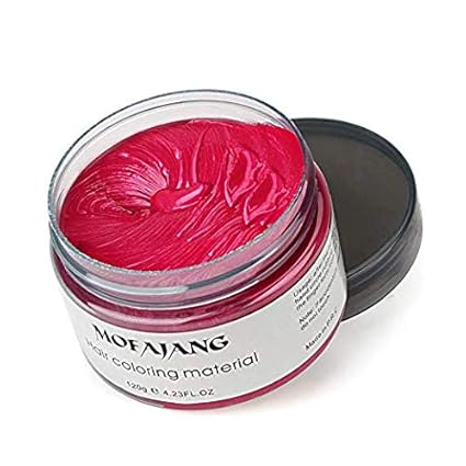 Amazon Mofajangヘアカラーワックスインスタントレッドヘアカラー