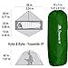 Hyke & Byke 1 Person Backpacking Tent with Footprint - Lightweight Yosemite One Man 3 Season Ultralight, Waterproof, Ultra Compact 1p Freestanding Backpack Tents for Camping and Hiking (Forest Green)