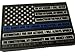 Subdued American Flag Thin Blue Line Law Enforcement Oath PVC Patch