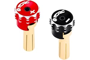 TCRC 2PCS Aluminum Heatsink 5mm Bullet Plug Connectors for Li-Po and Li-HV Hardcase Power (Red + Black)
