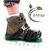 Lawn Aerator Shoes with 3 Adjustable Straps and Metal Buckles - Heavy Duty Spikes Lawn Aerator Sandals for Aerating Your Grass Lawn or Yard