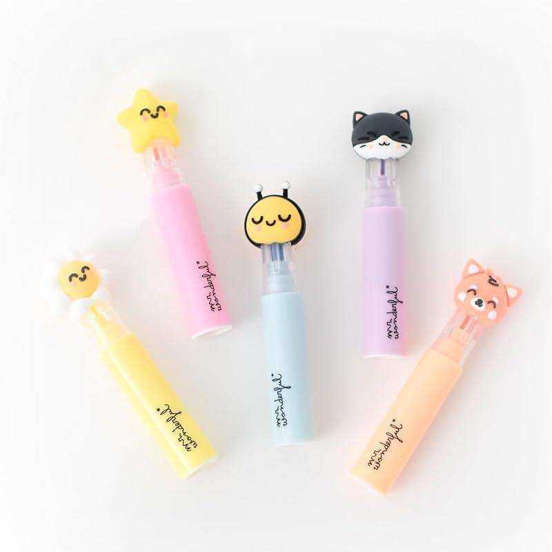 - Set de 5 Subrayadores con Estuche - Live in colour