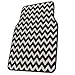 BDK USA Line Design (Chevron/Zigzag) Carpet Floor Mats (White)