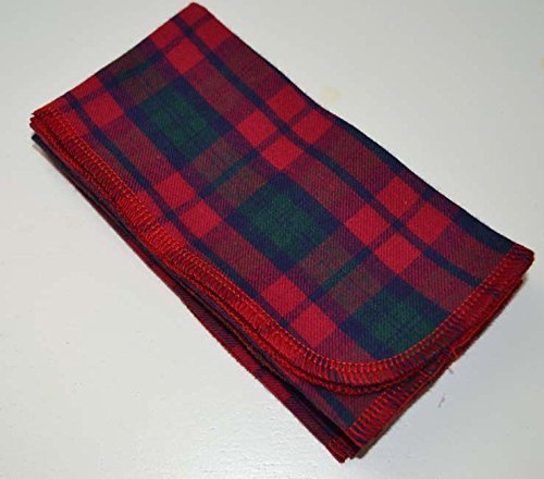 Gentleman's Checkered Casual Hankie Soft, Brushed Cotton Handkerchiefs Smaller 10x10 inch size, Set of 4 - Thumbnail 4