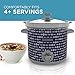 BLACK+DECKER SC2004D 4 Quart Dial Control Slow Cooker with Built in Lid Holder, Purple Pulse