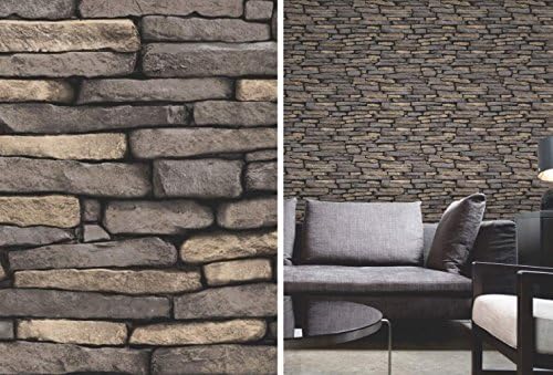Brewster FD31293 Slate Wallpaper-Multi