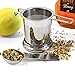 Tea Infuser - Stainless Steel + Tea Scoop Spoon – Easy to Use - Brew in Standard to Large Mugs, Extra Fine Mesh Strainer to Filter Loose Leaf Tea – Long Cool Touch Handle