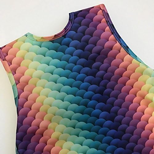 Mermaid Bib - Rainbow Baby Apron for Infants and Toddlers by BapronBaby, fits size 6m-3t