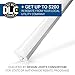 Hyperikon LED Vapor Proof Fixture 70W (150 Watt Replacement), 5000K Clear, Waterproof, Shop Garage Lighting, UL, DLC, 4 Pack