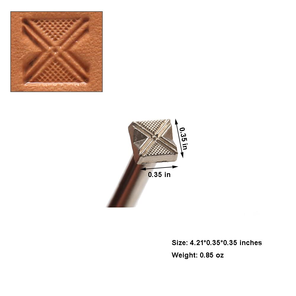 Leather Stamps,2 Pieces Professional Leather Stamping Tools for Craft Working 526+536