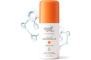 Chemist at Play UnderArm Roll-On with 5% AHA| Lactic & Mandelic Acid|Prevents Odour, Brightens Skin & Exfoliates Underarm | For Sensitive Skin | Fragrance-Free | Alcohol & Aluminium Free | 1.35 fl oz
