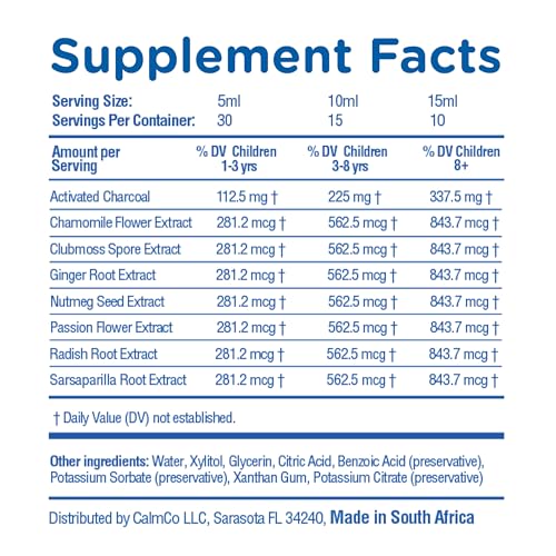 Tummy Calm Dr. Kids Children’s Gas Relief & Upset Stomach Support, Gas Drops for Newborns & Kids, Safe & Gentle Oral Solution, Natural Constipation Relief, 5 Fl Oz (Pack of 1)