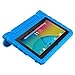 Transwon EVA Foam Handle Stand Case for Ubislate 7Ci, NPOLE N718, Yuntab Y88, Tagital T7K, Vuru A33, Dragon Touch Y88X Plus, NeuTab N7 Pro 7, iRULU eXpro X1 7, Alldaymall A88X, Chromo Inc 7 - Blue