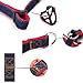 Dog Leash Harness, 5ivepets Adjustable & Durable Dog Collars Harness & Leashes, Heavy Duty Denim Dog Collar for Small and Large Dog, Dog Training Leash Collar for Dogs Walking Running(Small 5-13lbs)