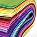 flic-flac 28pcs Large 17.8 x 17.8 inches (45cmx45cm) Acrylic Felt Soft Nonwoven Fabric DIY Craft Work Patchwork Sewing Mixed Color 1.4mm Thick