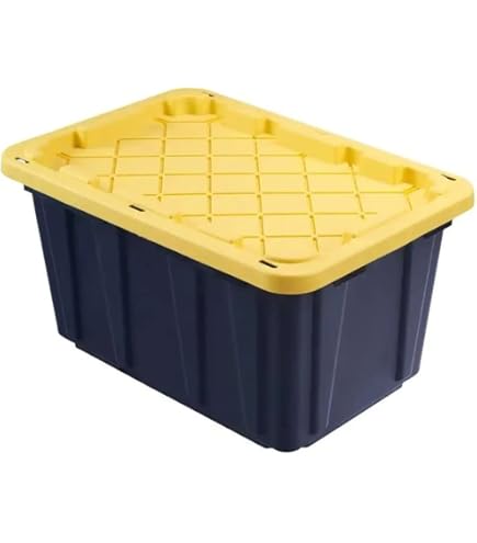 Amazon.com - HDX 27 gal. Strong Box Plastic Storage Tote in Black