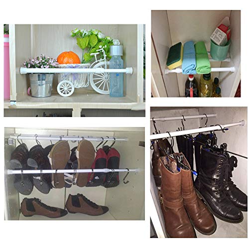 Cupboard Bars Tension Rods, 6 Pack Spring Tensions Rods 710.6 Inch