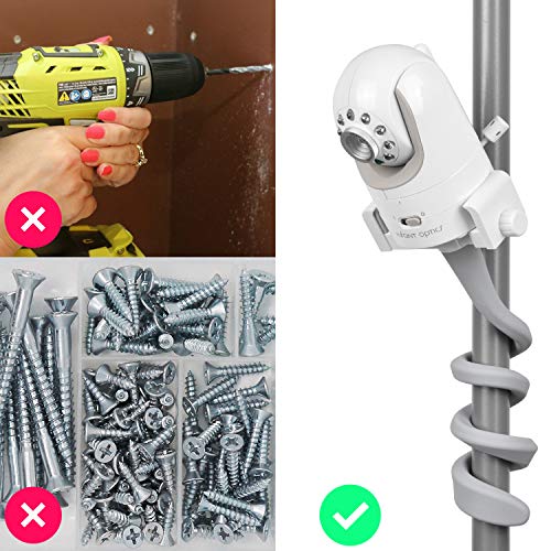 Baby-Monitor-Mount-Camera-Shelf-Compatible-with-Infant-Optics-DXR-8-and-Most-Other-Baby-MonitorsUniversal-Baby-Camera-HolderAttaches-to-Crib-Cot-Shelves-or-Furniture-Gray