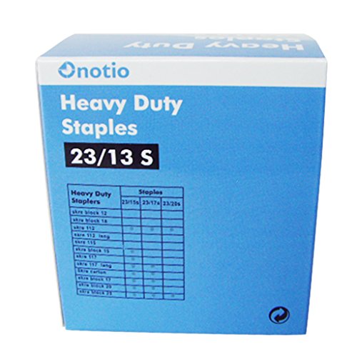 Onotio Heavy-Duty Staples, 0.5 Inch Leg Length, 90 Page Capacity, 5000 per Box