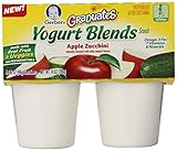 Gerber Graduates Yogurt Blends Snack, Apple Zucchini, 4 Count (Pack of 6)