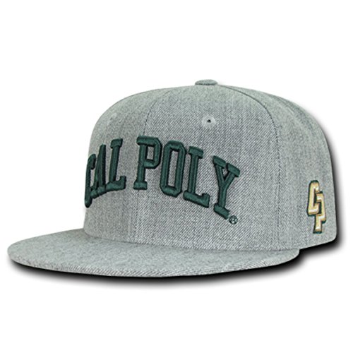 W Republic Apparel Game Day Snapback, Cal Poly, Heather Grey, One Size
