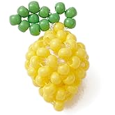 Gelirda 10pcs Handmade Lemon Charms Pendants Glass Seed Beaded Fruit Charms for DIY Jewelry Bracelet Necklace Earring Craft