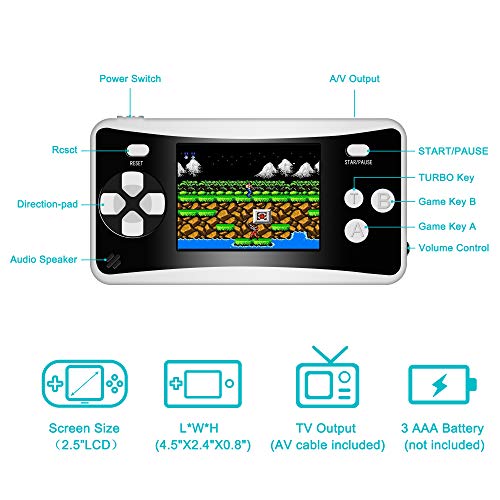 Mademax RS1 Handheld Game Console, Classic Retro Game Player with 2.5