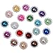 GCIYAEN 20pcs Mixed Color Faux Pearl Button 15mm Flatback Embellishment